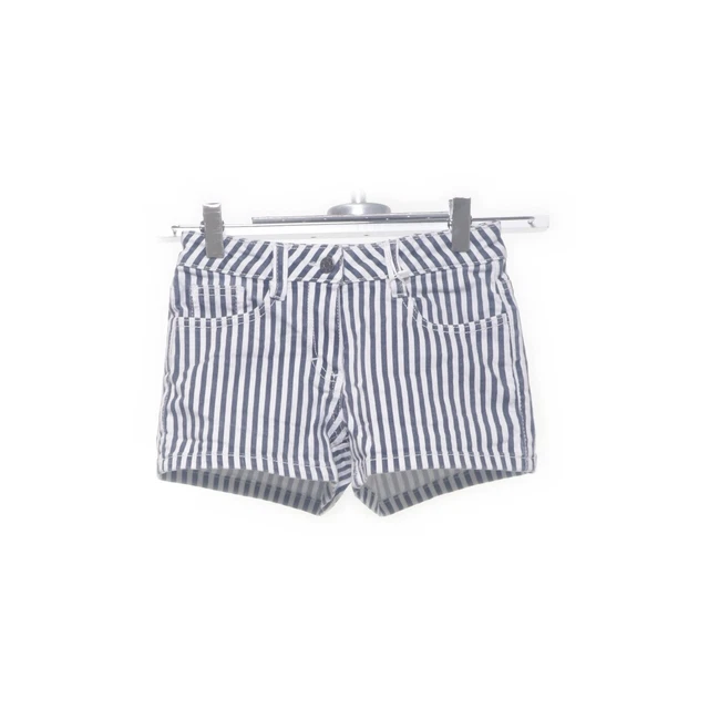 s.Oliver, Jeans Shorts, Größe: 140, Weiß/Blau, Elasthan/Baumwolle, Streifen
