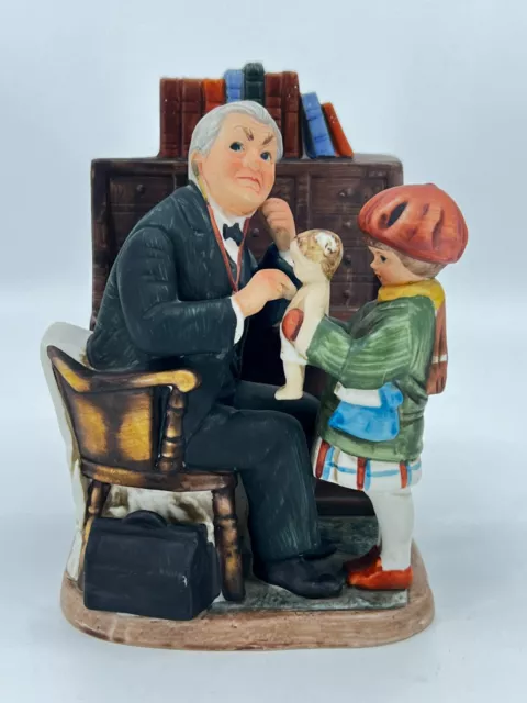 Dave Grossman Norman Rockwell Saturday Evening Post Doctor & Doll Figurine 1973