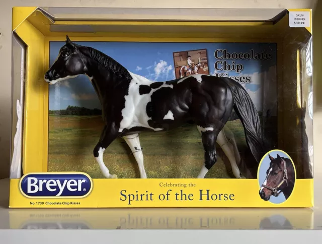 Breyer Chocolate Chip Kisses #1739 Bay Pinto Paint Traditional Horse NIB Retired