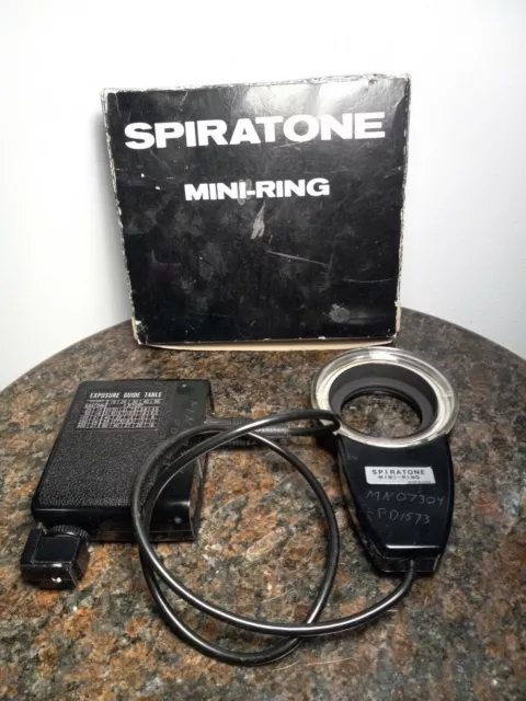 Vintage Spiratone Mini-Ring Camera Flash Set(Works!)