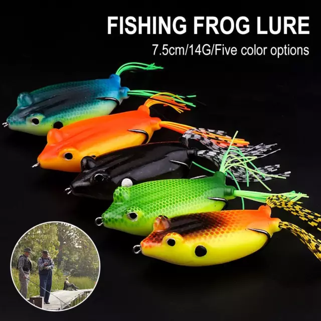 TOP WATER SOFT Lure Frog Lures Weights 7~5cm 14g Topwater Lure~ $6.49 -  PicClick AU