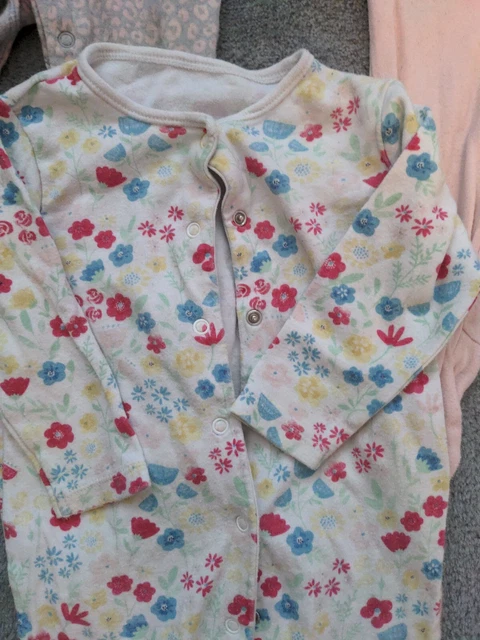 Pacchetto bambine 6-9 mesi vestiti pigiama tute da letto x 5 2
