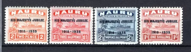 Nauru - 1935 Silver Jubilee LHM Set