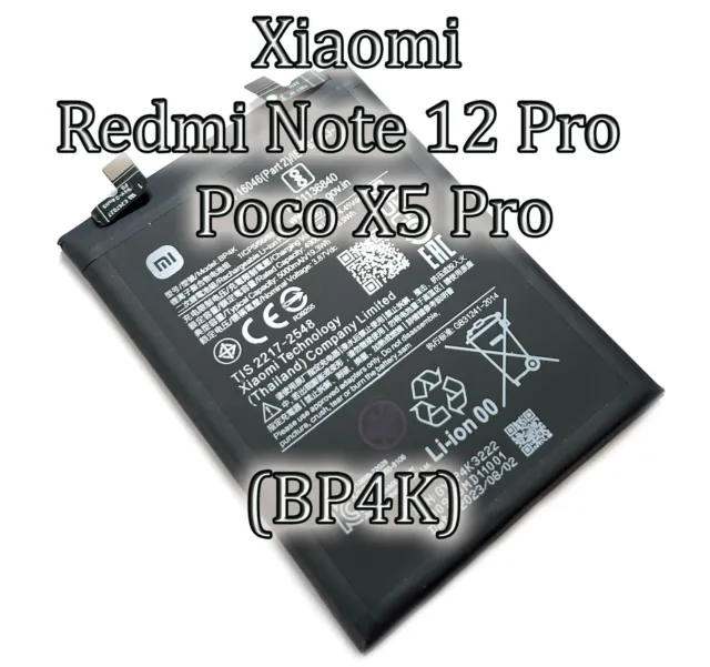 Akku BP4K für Xiaomi Redmi Note 12 Pro Poco X5 Pro Batterie Ersatz Accu original