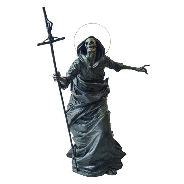 Death Skeleton Statues Home Garden Courtyard Decoration for Yard Halloween Party