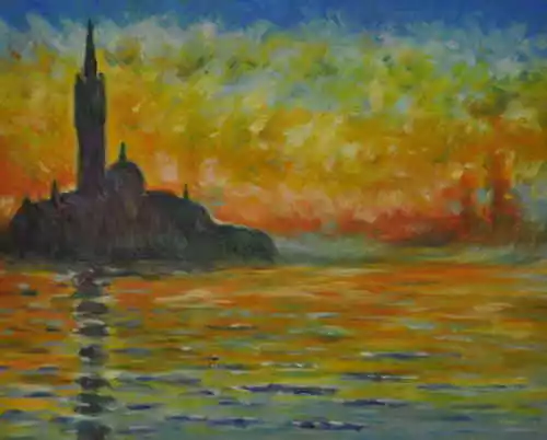 C. Monet Crepuscolo A Venezia Falso D'autore Mon45004