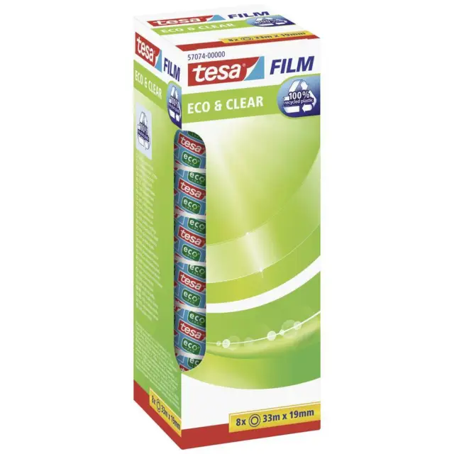 tesa Klebefilm tesafilm® Eco & Clear 57074-00000-01 Nastro adesivo tesafilm Eco