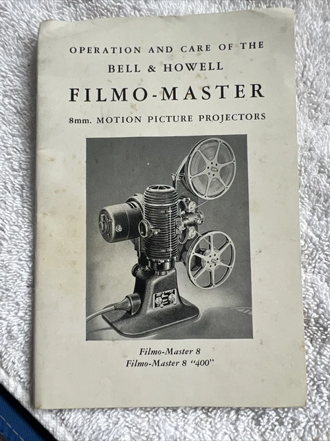 Vtg Bell & Howell Filmo Master 8 Movie Camera Manual Instructions