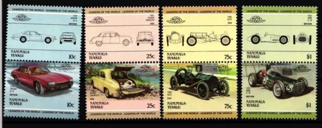 Tuvalu Nanumaga 49-56 nuove coppie/automobili #IH106