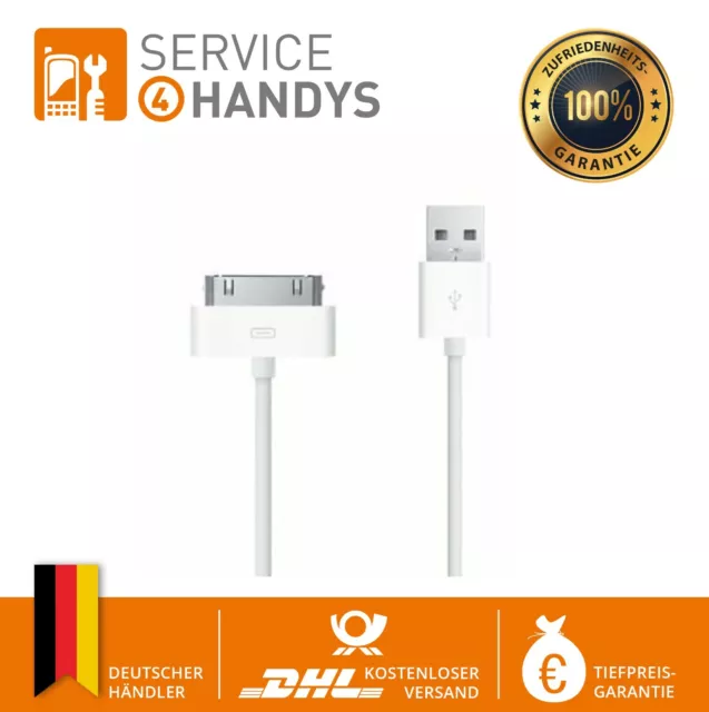 2 Meter USB Datenkabel Ladekabel für Apple iPod / iPad / iPhone 4 4S 3 3G weiss