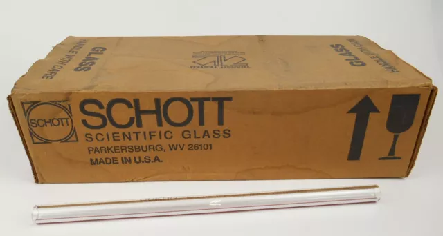 Schott Scientific Duran Red Line Gage Glass 12" x  5/8"