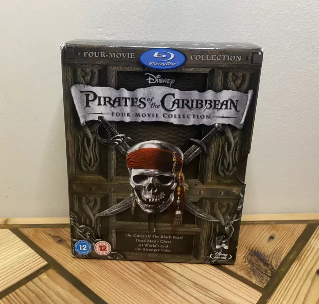 Caribbean　PicClick　£5.99　Four　PIRATES　Collection　OF　DISNEY　Set　Box　UK　The　Blu　Movie　Ray