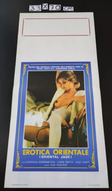 LD388 locandina originale EROTICA ORIENTALE prima ed.1986 KRISTARA BARRINGTON