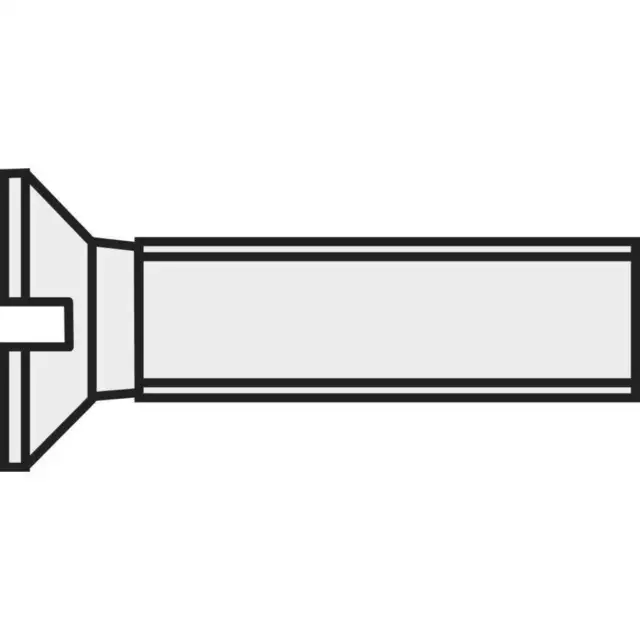 Vis à tête fraisée TOOLCRAFT 839946 10 pc(s) M2 25 mm tête fraisée plat