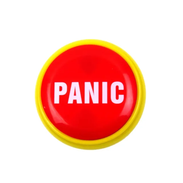 Funny Novelty Panic Button Alarm Practical Joke Alert Office Prank Desk Gag Gift