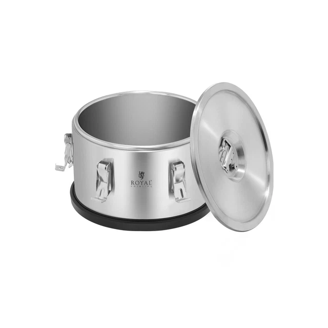 Edelstahl Thermobehälter 30L Warmhaltebehälter Essen, Wärmebehälter für Speisen