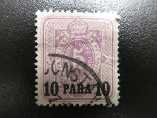 DK-Türkei Nr. 1, 1884, Pfenning, gestempelt *KB444*