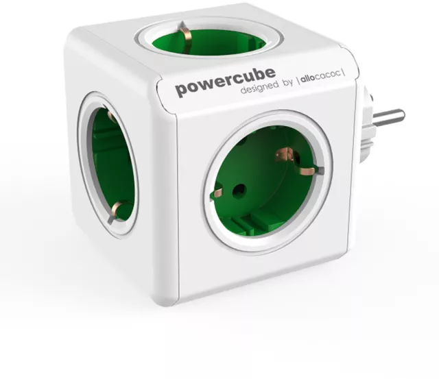 Allocacoc PowerCube Original Type F grün für Extended Cubes
