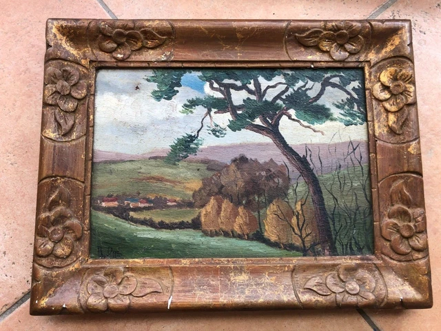 Tableau huile sur toile signé R. Ogé de 1927 -vue de la vallée ( ? )