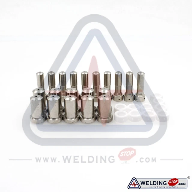PT-23&27 Plasma Torch Electrode Nozzle Tip 30A Swirl Ring 33366 33368 33367 30pc