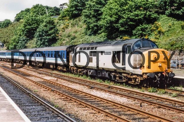 UK DIESEL TRAIN Railway Photograph Of Class 37 37417 Loco. Rm37-1256 £1 ...