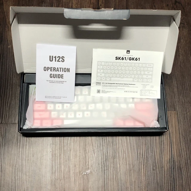 SKYLOONG GK61 SK61 60% Bedraad Mechanisch Gaming-toetsenbord, Hot Swap Optische Schakelaar, RGB-achtergrondverlichting, Waterdicht, Blind-Mate Interface, Compact Computertoetsenbord met Volledige SKYLOONG GK61 SK61 60% Bedraad Mechanisch Gaming-toetsenbord, Hot Swap Optische Schakelaar, RGB-achtergrondverlichting, Waterdicht, Blind-Mate Interface, Compact Computertoetsenbord met Volledige