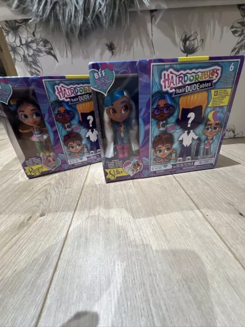 Hairdorables hairDUDEables BFF 2 pack with Rayne & Sallee Surprise Doll Sealed