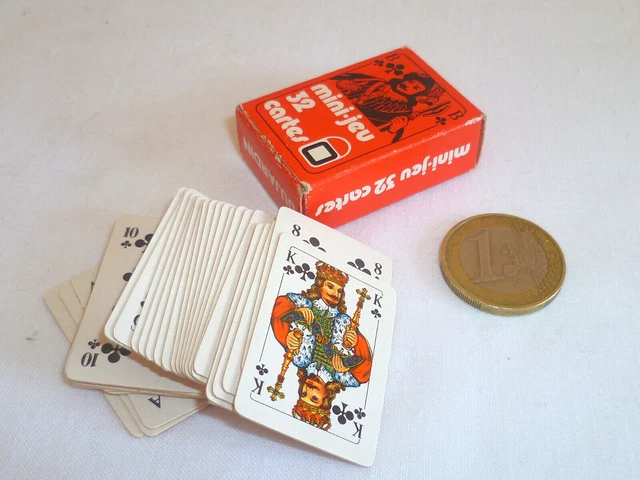 Deux Jeux De Cartes Miniatures Anciens DAVELUY – Belgique XIXème, 52/52C (x2)