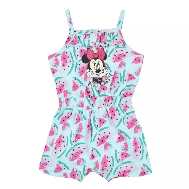 Tuta Intera Minnie Disney Neonata Bambina Sun City 6/24 Mesi - Ue0014Celeste