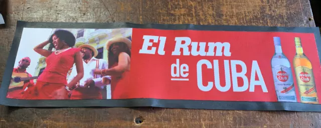 Old Havana Club Rum Bar Top Runner EL Rum de CUBA. Bar/Pub Man Cave