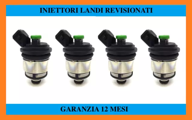 Kit 4 Iniettori Gpl Landi Renzo Attacco Bosch Tappo Verde