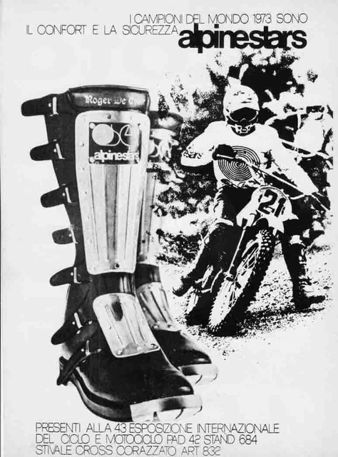 ADVERTISING ALPINESTARS 81 M.DOLCE MOTOCROSS VINTAGE ENDURO BOOTS