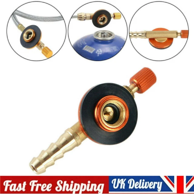 CAMPING GAS STOVE Heater Valve Adapter Hose Regulator Propane Refill