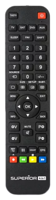 Ersatzfernbedienung Remote Control Re-Flix Light passend für TV Sony KLV-S26A10E