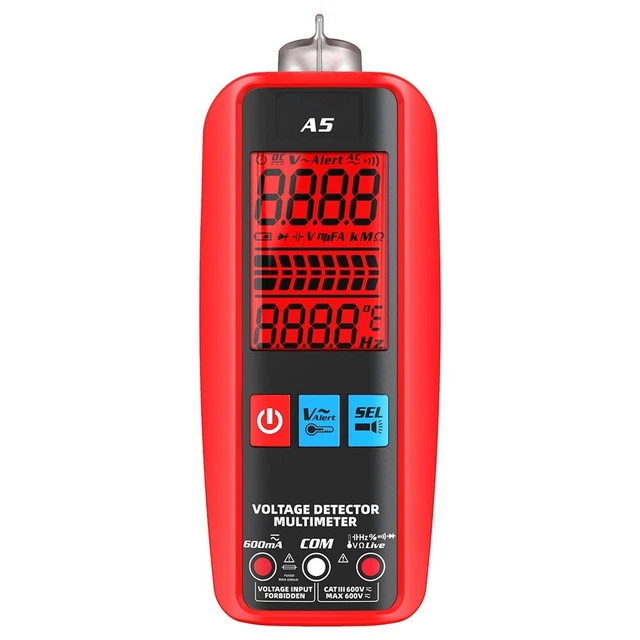 A5 VOLTAGE TESTER Smart Digital Multimeter for Automotive and Home Use