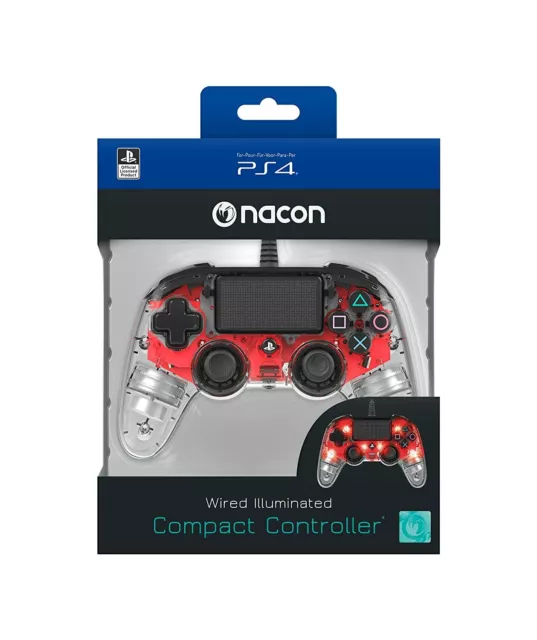 NACON PS4 CONTROLLER / Gamepad Compact Color Edition Transparent Blau EUR  26,99 - PicClick IT