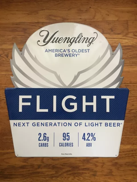 New Large Yuengling Flight Beer Tin Metal Sign Tacker 24X22 Yuengling Metal Sign