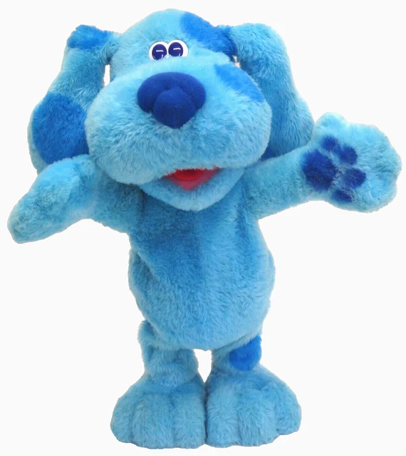 2003 NICKELODEON BLUES Clues Boogie Blue Singing Animated Plush Dog SEE ...