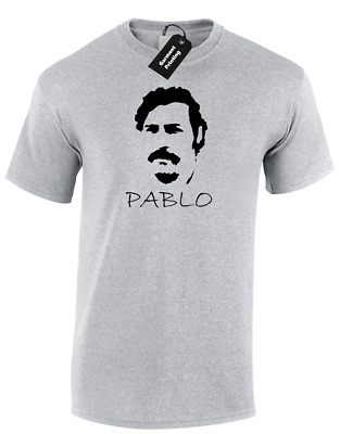 Camicia da uomo T Pablo Escobar SIGNORE DELLA DROGA COCAINA Cartello Design Cool Moda Retrò