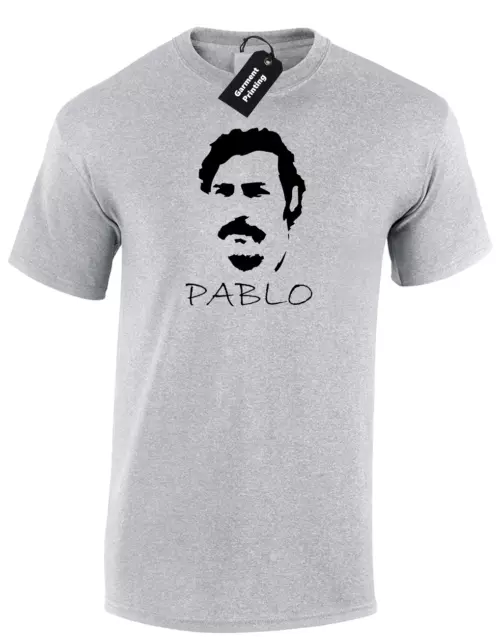 Pablo Mens T Shirt Escobar Drug Lord Cocaine Cartel Cool Design Retro Fashion