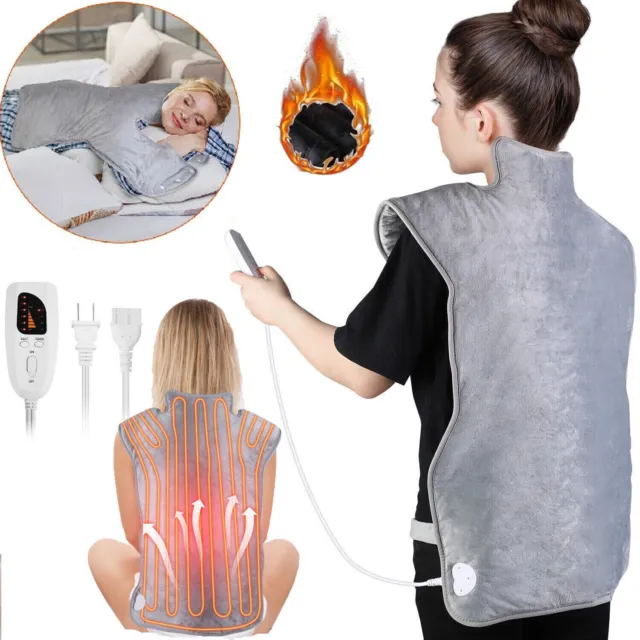 Electric Heat Wrap Heating Pad Neck Shoulder Back Warmer Pain Relief Washable