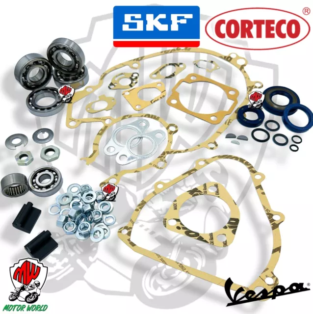 Kit Revisione Motore Completo Specifico Vespa 125 Et3 Cuscinetti Skf