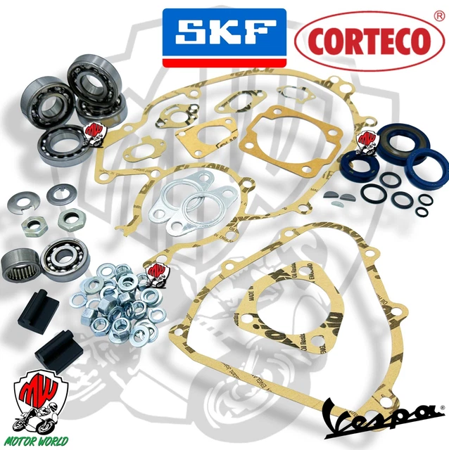 KIT REVISIONE MOTORE MINARELLI AM6 Tutti I Cuscinetti SKF E Paraoli - Foto 14