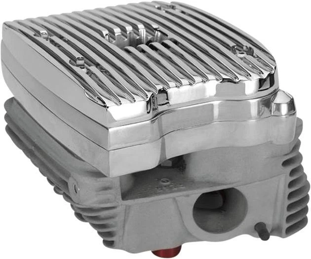 Custom Cycle Evo Finned Rocker Cover Polished #CCE5833 Harley Davidson
