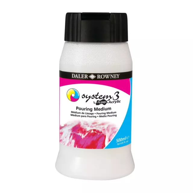 Daler Rowney Système 3 Liquide Acrylique Battante medium 500ml
