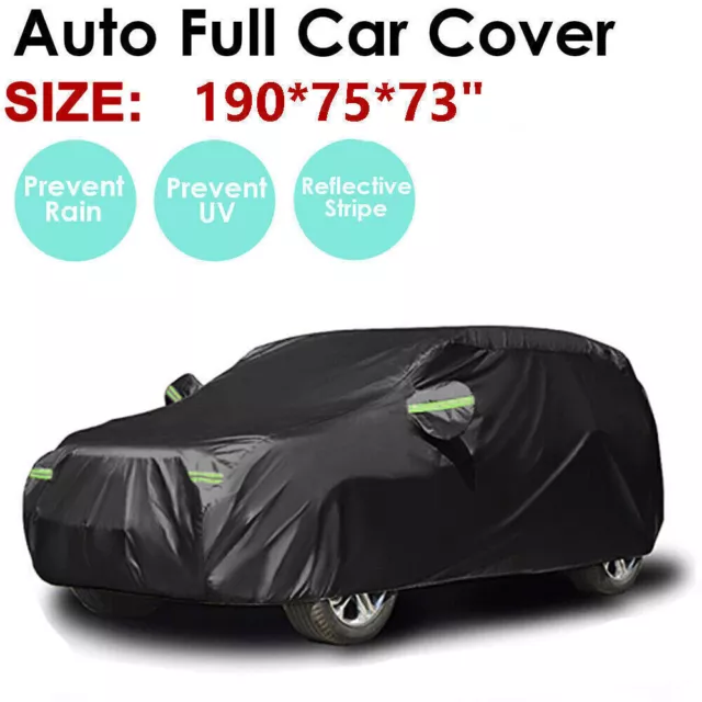 Duty Waterproof Full Car Cover Outdoor UV Snow Dust Rain Resistant Protection
