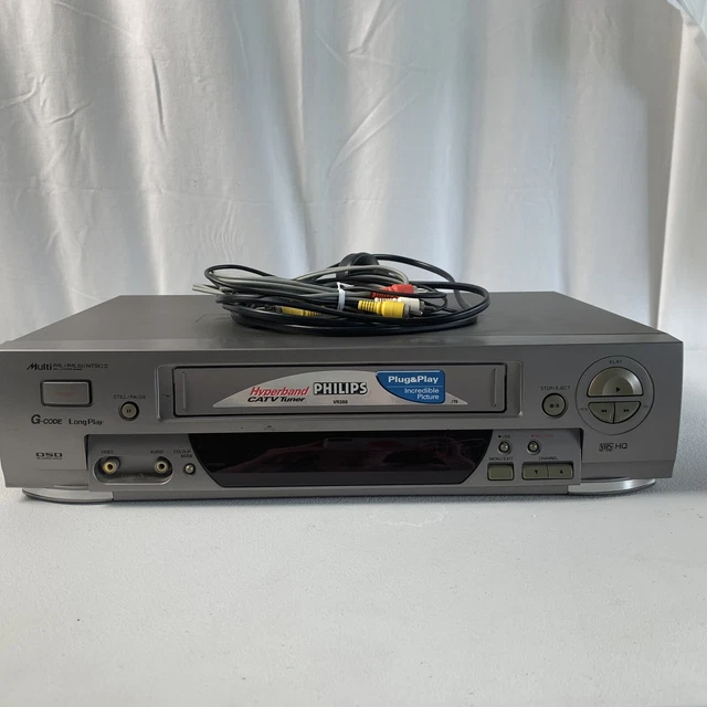 PHILIPS VR388/75 VCR VHS Player Faulty Parts only Video Cassette