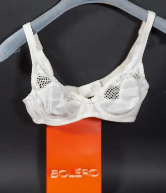 Vero Vintage Bolero France Donna Reggiseno Intimo Lingerie Taglia 80 B Weiss Con