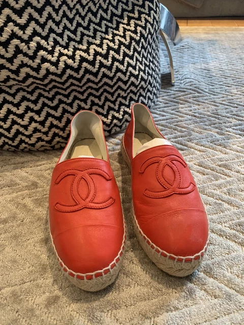 Red chanel espadrilles outlet
