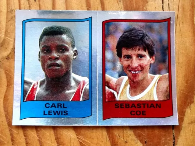 Panini Supersport Folie Carl Lewis Rookie & Sebastian Coe Athletik Sehr Gut